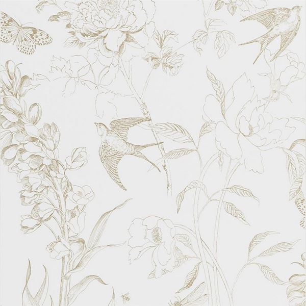 Sibylla Garden Wallpaper - Gold